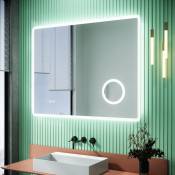SIRHONA Miroir de salle de bains LED Miroir salle de