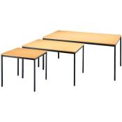 Table 1600 x 800 mm noir/ Buche