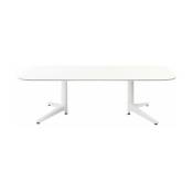 Table basse blanche 180x90 Multiplo - Kartell