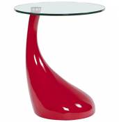 Table basse design Mush - Rouge