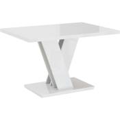 Table basse malava - blanc laque 100 x 70 cm