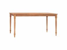 Table batavia 150x90x75 cm bois de teck massif