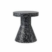 Table d'appoint Bit Cone / Table d'appoint - Plastique 100% recyclé / Ø 36 cm - Normann Copenhagen noir en plastique