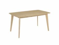 Table rectangulaire oman 150 cm en bois clair