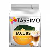 TASSIMO Jacobs Latte Macchiato Caramel café, T-Discs Capsules, 8 dossettes (5 paquets, 40 Boissons)
