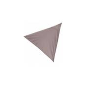 Toile ombrage triangulaire taupe - 360x360x360cm