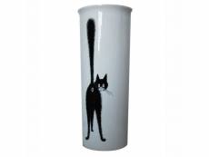 Vase en céramique allongé felins par dubout