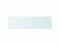 Vidaxl panneaux d'étagère 2 pcs verre transparent 90 x 25 cm 3051580