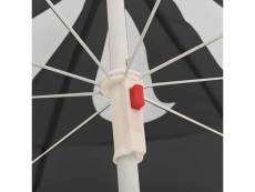 Vidaxl parasol d'extérieur avec mât en acier anthracite