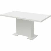 Vidaxl - Table extensible de salle à manger Blanc