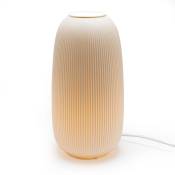 Amadeus - Lampe striée grand modèle - Blanc