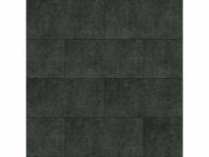 Carreaux adhésifs en cuir écologique rectangle gris charbon de bois - 357257 - 1 m² 357257