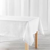 Douceur D'intérieur - Nappe rectangulaire pour table charline, 140 x 240 cm, blanc