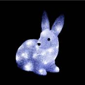 Fééric Lights And Christmas - Déco lumineuse Lapin 30 led Blanc froid h 28 cm - Feeric Christmas - Blanc