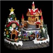 Fééric Lights And Christmas - Village de Noël lumineux, animé et musical Chateau Manoir du Père Noël et ses animations - Feeric Christmas