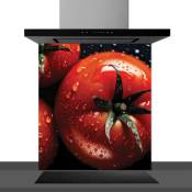 Fond de hotte decorative, tomato rouge 60x70 cm