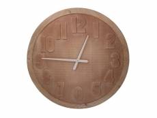 Horloge en bois marron 74cm