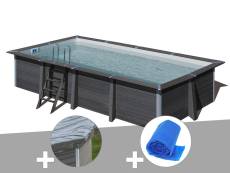 Kit piscine composite Gré Avant-Garde rectangulaire 6,06 x 3,26 x 1,24 m + Bâche de protection + Bâche à bulles