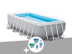 Kit piscine tubulaire Intex Prism Frame rectangulaire 4,88 x 2,44 x 1,07 m + Kit de traitement au chlore