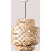 Lampe suspendue en Bambou (Ø45 cm) Lexie Naturel Sklum