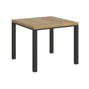 Les Tendances - Petite table carrée 90-90cm extensible