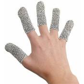 Lot de 5 gants de protection anti-coupure pour les doigts, résistants aux doigts et aux doigts - multicolour - Ahlsen