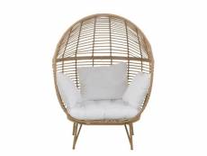 Paris prix - chaise déco "lounge ovale" 148cm naturel