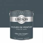 Peinture murs plafonds et boiseries Velours de peinture bleu des vosges Liberon 2 5L