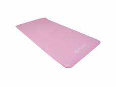 Pure2improve tapis de yoga 120x60x1 cm caoutchouc rose