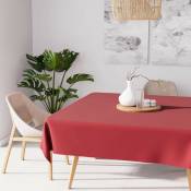 Soleil D Ocre - Alix Nappe anti-tâches, Polyester, Rouge, par Soleil d'ocre - 140 x 140 cm - Rouge