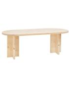 Table à manger ovale en bois de sapin naturel 180x75cm