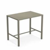 Table haute Nova / 120 x 80 cm x H 105 cm - Acier - Emu vert en métal
