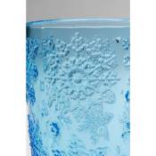 Verres à eau Ice Flowers bleus set de 6 Kare Design