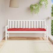 Vidaxl - Coussin de banc de jardin rouge 180x50x7 cm