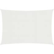 Voile d'ombrage 160 g/m² Blanc 2x3,5 m pehd