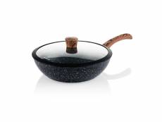 Westinghouse - poêle wok 30 cm - avec couvercle - marbre noir WCCW0085030MBB