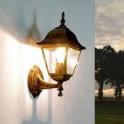 Applique d'extérieur de couleur or antique au design campagnard en forme de lanterne - Or antique - Or antique