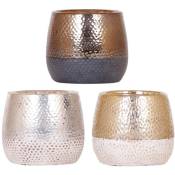 Cache-pot Elite - élégance pure dans des couleurs nobles - or - adapté aux pots de 9cm