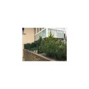 Cloture&jardin - Kit Grillage Rigide Vert 10M - jardipremium+ - Fil 4/5mm - Sur Platines - 1,23 mètre - Vert (ral 6005)