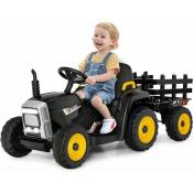Costway - Tracteur avec Remorque Electrique pour Enfants