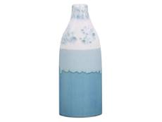 Grès Vase à fleurs 30 Bleu Blanc
