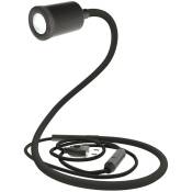 GU1d-one lampe de table articulée sans base avec mini spot LED Avec ampoule - Noir - Avec ampoule