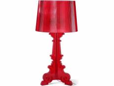Lampe de table - grande lampe de salon design - bour rouge