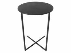 Lesli living table d'appoint xavi 35x60 cm noir
