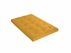 Matelas futon latex couleur - ocre, dimensions - 140 x 190 cm