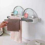 Ménage crochets cuisine serviette organisateur de stockage maison Portable salle de bain tenture murale porte-serviettes