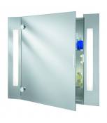 Miroir LED salle de bain Bathroom Verre miroir Miroir 2 ampoules 60cm