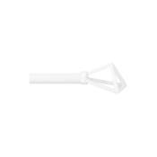 Mobois - Tringle Metal extensible Vitrage embout filaire blanc - 40 à 65 cm - 464003345 - Blanc