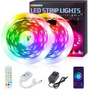 Ruban LED,10m,600LED ,Bande led Music Sync rgb Multicolores