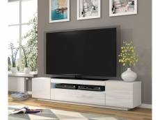 Subleem meuble tv avec led 200 cm constance blanc
